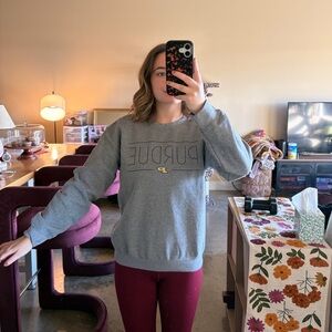 Purdue Gray Crewneck